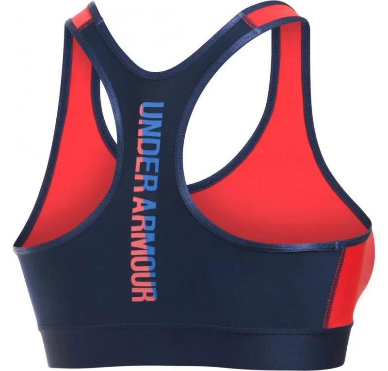 Under Armour Women's Mid Graphic Sports Bra Navy/Red XS-1